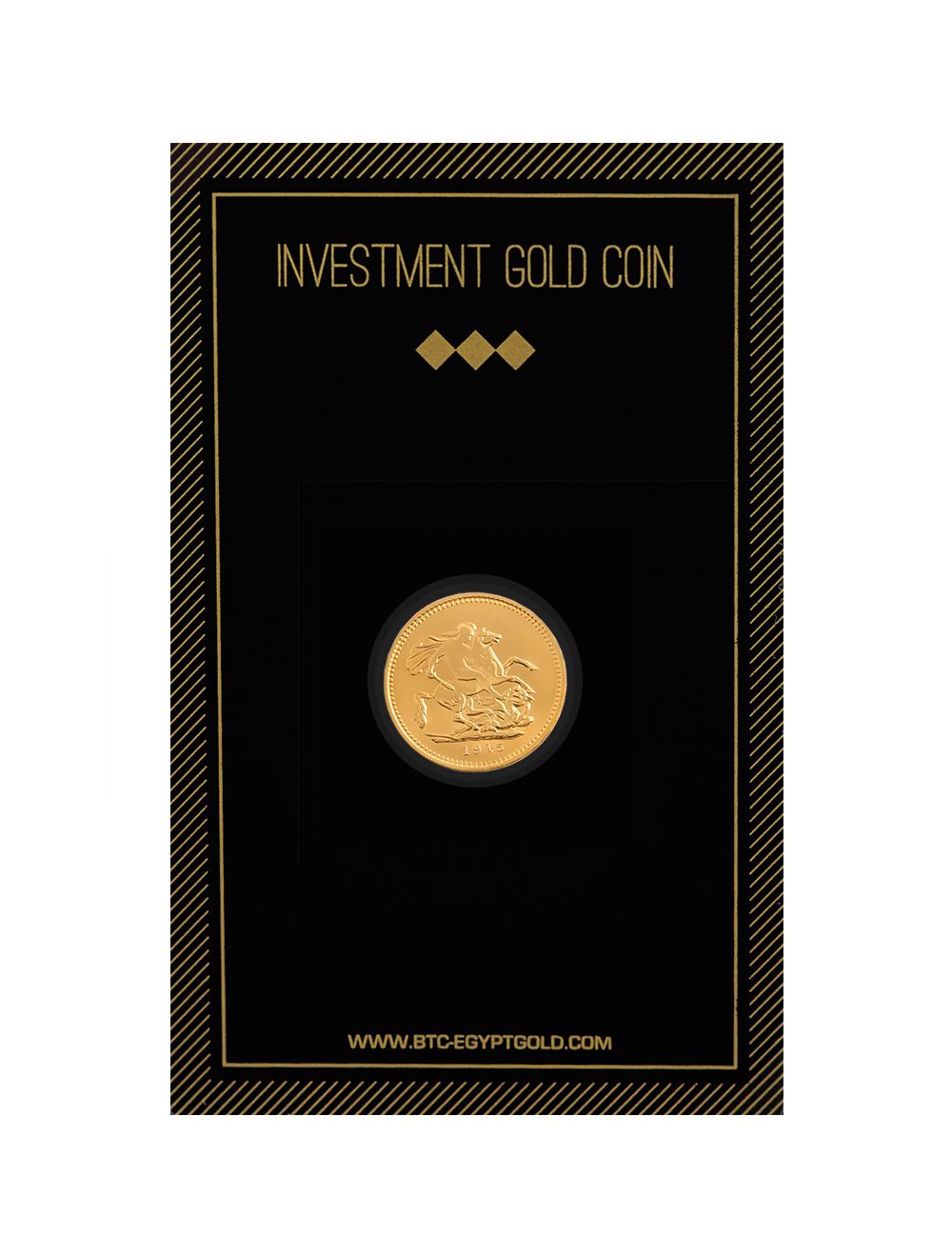 A 21-karat half gold coin from BTC.